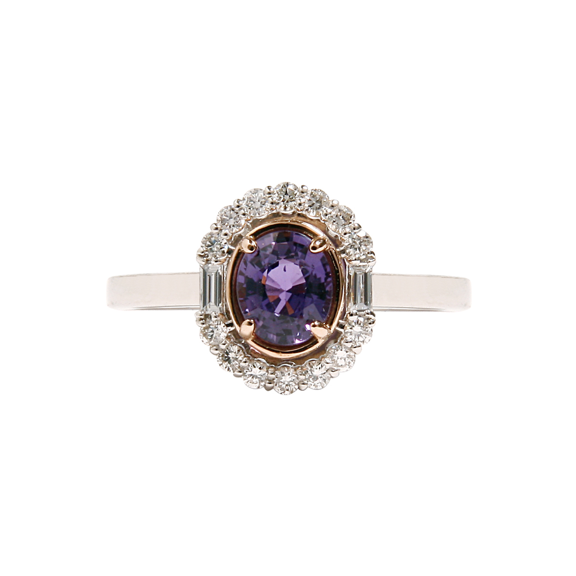 Jewelde <br> Pt/K18 パープルサファイア<br>リング<br>J70